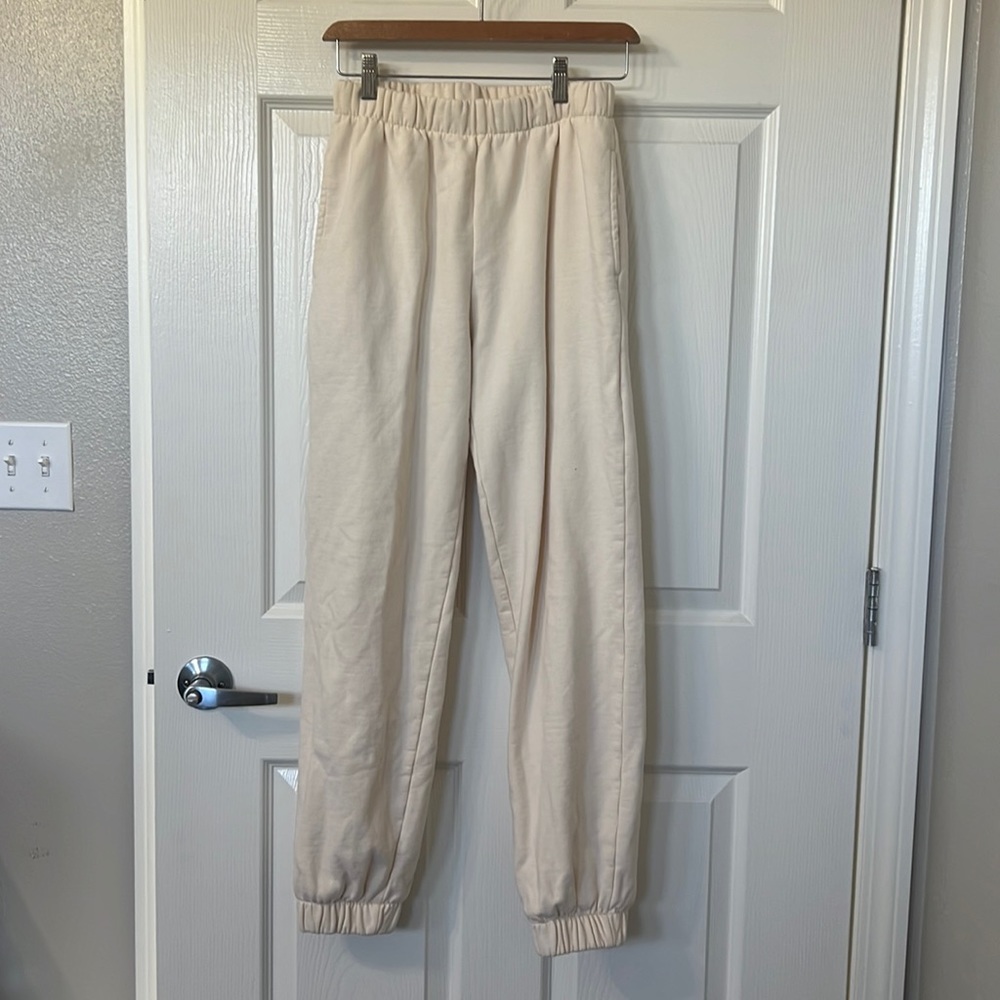 Brandy Melville Cream Sweatpants